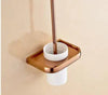 Rose Gold Bathroom Accessories Towel Rack Bathroom Shelf Paper Holder