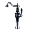 Artistic Vase Bathroom Faucet Brass Ceramic Hot Cold Basin Mixer Tap