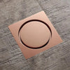 Rose Gold Brass Floor Drain Anti-Odor Bathroom Shower Drain Stopper