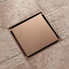 Rose Gold Brass Floor Drain Anti-Odor Bathroom Shower Drain Stopper