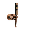 Rose Gold Hand Portable Toilet Bidet Faucet with Cover Paper Holder