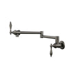 Rotatable Solid Brass Pot Filler Faucet Wall Mount Folding Kitchen Tap