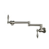 Rotatable Solid Brass Pot Filler Faucet Wall Mount Folding Kitchen Tap