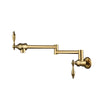 Rotatable Solid Brass Pot Filler Faucet Wall Mount Folding Kitchen Tap