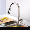 Rotatable Thickened Brass Kitchen Faucet Pull Out Spray Kitchen Tap