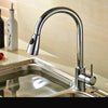 Rotatable Thickened Brass Kitchen Faucet Pull Out Spray Kitchen Tap