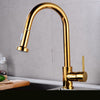 Rotatable Thickened Brass Kitchen Faucet Pull Out Spray Kitchen Tap