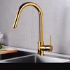 Rotatable Thickened Brass Kitchen Faucet Pull Out Spray Kitchen Tap