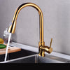 Rotatable Thickened Brass Kitchen Faucet Pull Out Spray Kitchen Tap