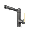 Rotating Bathroom Basin Faucet Brass Hot Cold Water Mixer Bathroom Tap