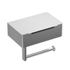 Self-Adhesive Bathroom Stainless Steel Toilet Paper Holder with Shelf