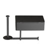 Self-Adhesive Bathroom Stainless Steel Toilet Paper Holder with Shelf