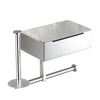 Self-Adhesive Bathroom Stainless Steel Toilet Paper Holder with Shelf