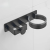 Self-Adhesive Hair Dryer Holder Aluminum Curling Iron Air Blower Rack