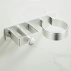 Self-Adhesive Hair Dryer Holder Aluminum Curling Iron Air Blower Rack