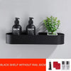 Shelf Rack Wall Mounted Shelves Bath Towel Holder Shower Storage Basket