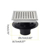 Shower Floor Drain Anti-Odor Stainless Steel Lattice Faster Drain