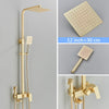 Shower Set Wall Mounted Brass 4 Way Bathroom Shower Faucet with Bidet