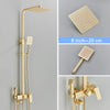 Shower Set Wall Mounted Brass 4 Way Bathroom Shower Faucet with Bidet