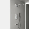 Shower Set With Led Digital Display Design Wall Mounted Bathroom Faucet