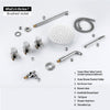 Shower System Set Wall Mount Rainfall Shower Brass Bathtub Mixer Tap