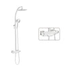 Shower System With Constant Temperature Design 3-function Bathroom Faucet