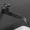 Single Cold Faucet Antique Bronze Wall Kitchen Sink Rotatable Faucet