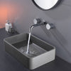 Single Handle Basin Faucet with Embedded Wall Outlet Hot Cold Water