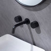 Single Handle Basin Faucet with Embedded Wall Outlet Hot Cold Water