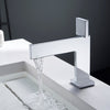 Single Handle Bathroom Vanity Faucet Square Luxury Basin Mixer Tap