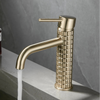 Single Handle Hot Cold Mixer for High-End Bathroom Brass Basin Faucet