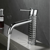 Single Handle Hot Cold Mixer for High-End Bathroom Brass Basin Faucet
