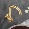 Antique Brass Bathroom Faucet Single Handle Cold Water Vessel Sink Tap