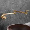 Antique Brass Bathroom Faucet Single Handle Cold Water Vessel Sink Tap