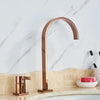Single Handle Stainless Steel Widespread Sink Faucet Water Mixer Tap