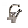 Single Handle Two Swivel Spouts Kitchen Faucet with LED Light
