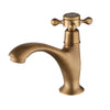 Single Lever Deck Mounted Brass Bathroom Faucet Cold Water Basin Tap