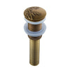 Sink Pop Up Drain Antique Finish Brass Vanity Sink Waste Drainer
