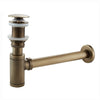 Sink Pop Up Drain Antique Finish Brass Vanity Sink Waste Drainer
