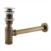 Sink Pop Up Drain Antique Finish Brass Vanity Sink Waste Drainer