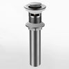 Small Round Cap Pop UP Bathroom Sink Drain With Overflow