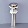 Small Round Cap Pop UP Bathroom Sink Drain With Overflow