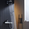Luxury Concealed Rainfall Shower Faucet Brass Smart Shower Mixer Set