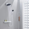 Luxury Concealed Rainfall Shower Faucet Brass Smart Shower Mixer Set