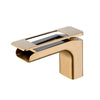 Smart LED Waterfall Brass Bathroom Faucet Digital Display Sink Mixer