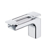 Smart LED Waterfall Brass Bathroom Faucet Digital Display Sink Mixer