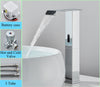 Smart Sensor Bathroom High Style Basin Faucet Waterfall Sensing Tap