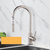 Smart Touch Kitchen Faucet Brushed Gold Poll Out Sensor Faucets