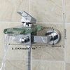 Solid Brass and Glass Waterfall Spout Mixer Tap with Handheld Shower