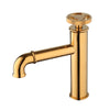Solid Brass Bathroom Basin Faucet Industrial Style Hot Cold Mixer Tap